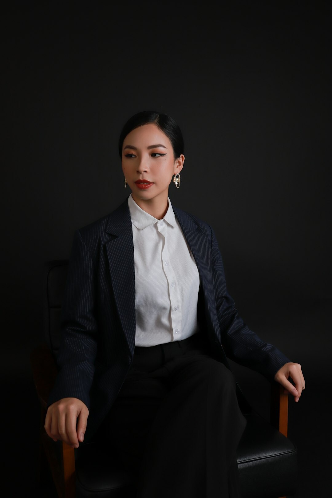 Studio portrait of a senior businesswoman executive