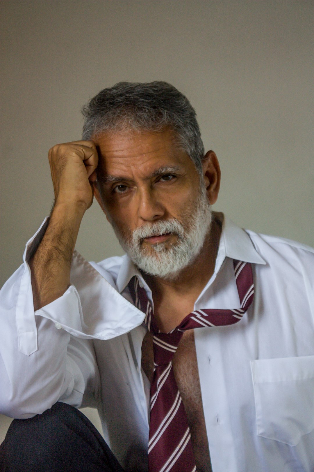 Studio portrait of a businessman with a beard