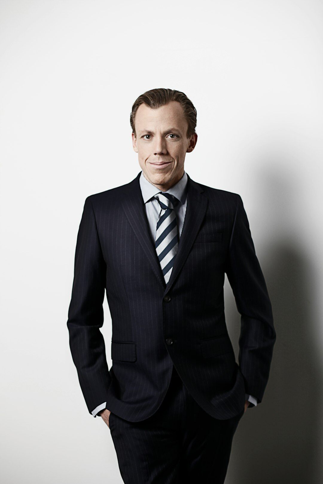 Studio portrait of a businessman in a suit