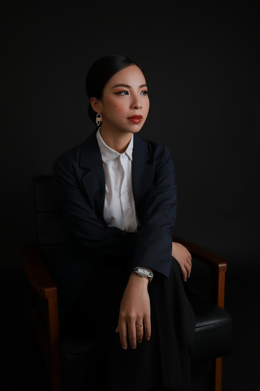 Studio portrait of a confident businesswoman