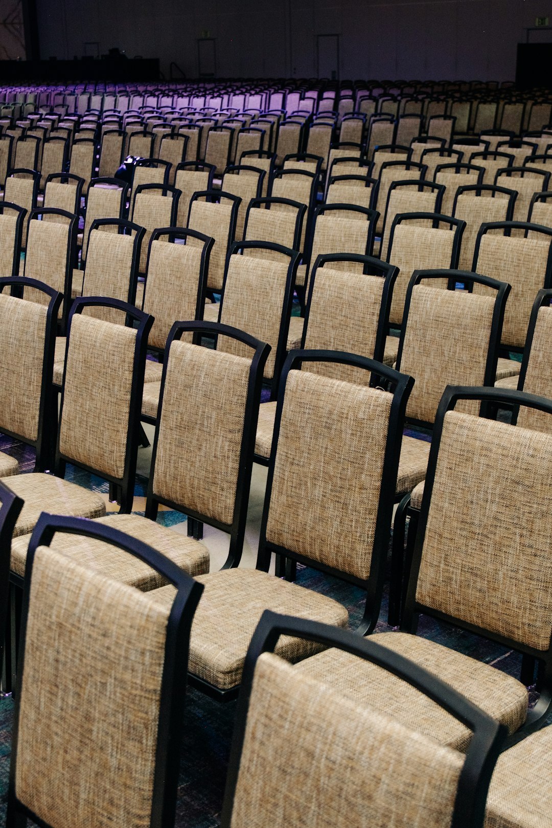 Business conference hall filled with professionals during a keynote